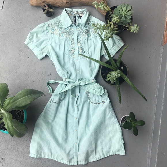 Cowgirl RU Dresses & Skirts - Mint Western Dress